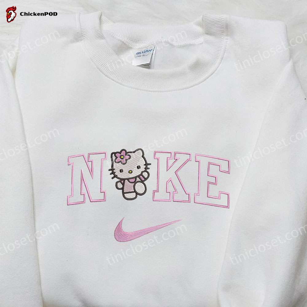 Hello Kitty x Nike Embroidered Shirt & Sweatshirt: Best Gifts for Daughter – Nike Inspired Apparel