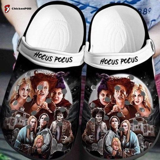 Hocus Pocus Horror Film Crocs-Slippers Classic Clogs Shoes In Black