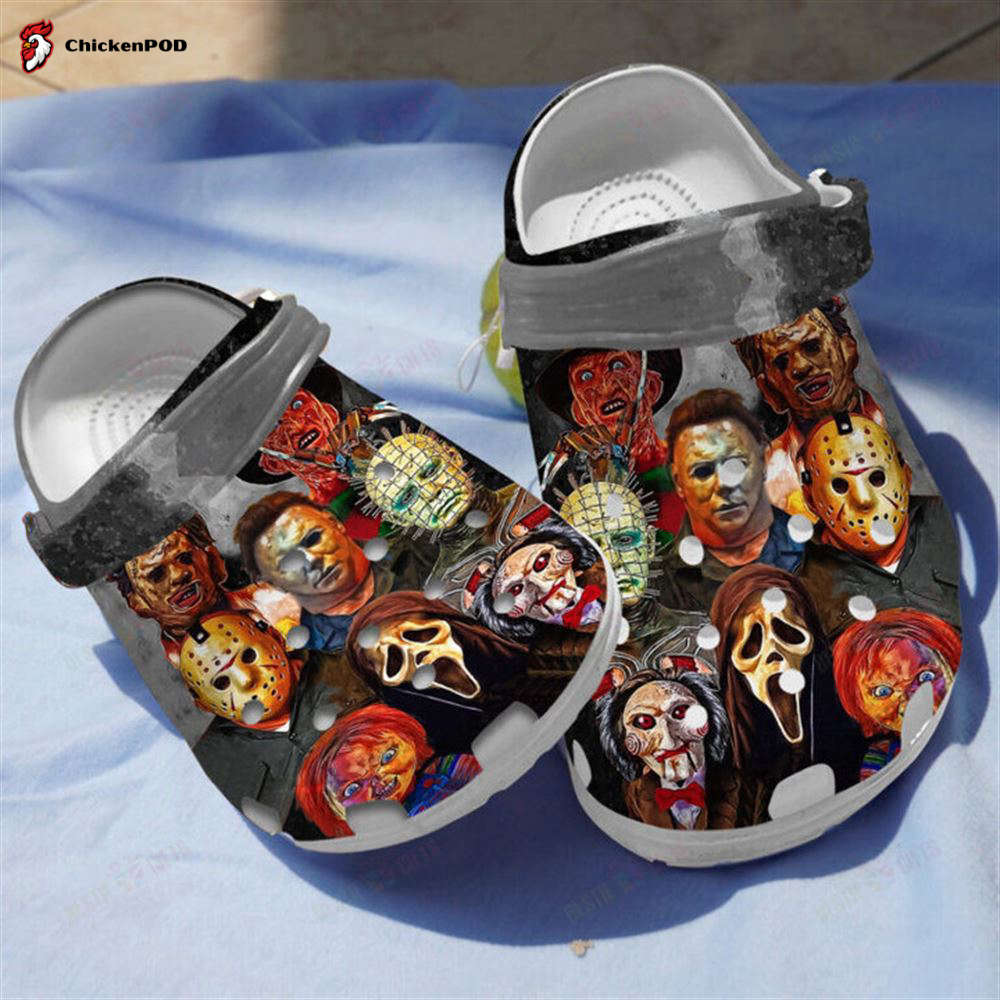 Horror Black Classic Clogs Crocs-Slippers Shoes