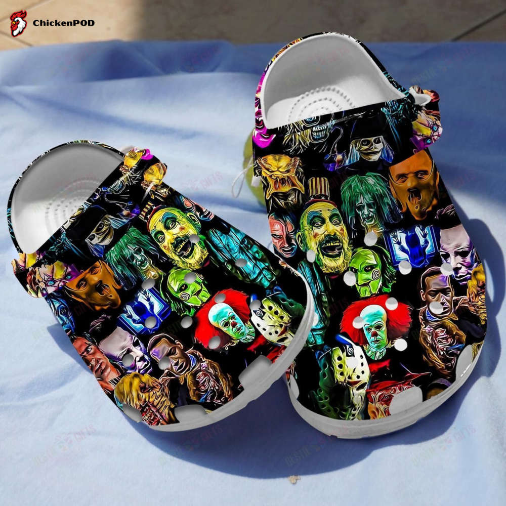 Horror Villians Collection Crocs-Slippers Crocband Clog Comfortable Water Shoes