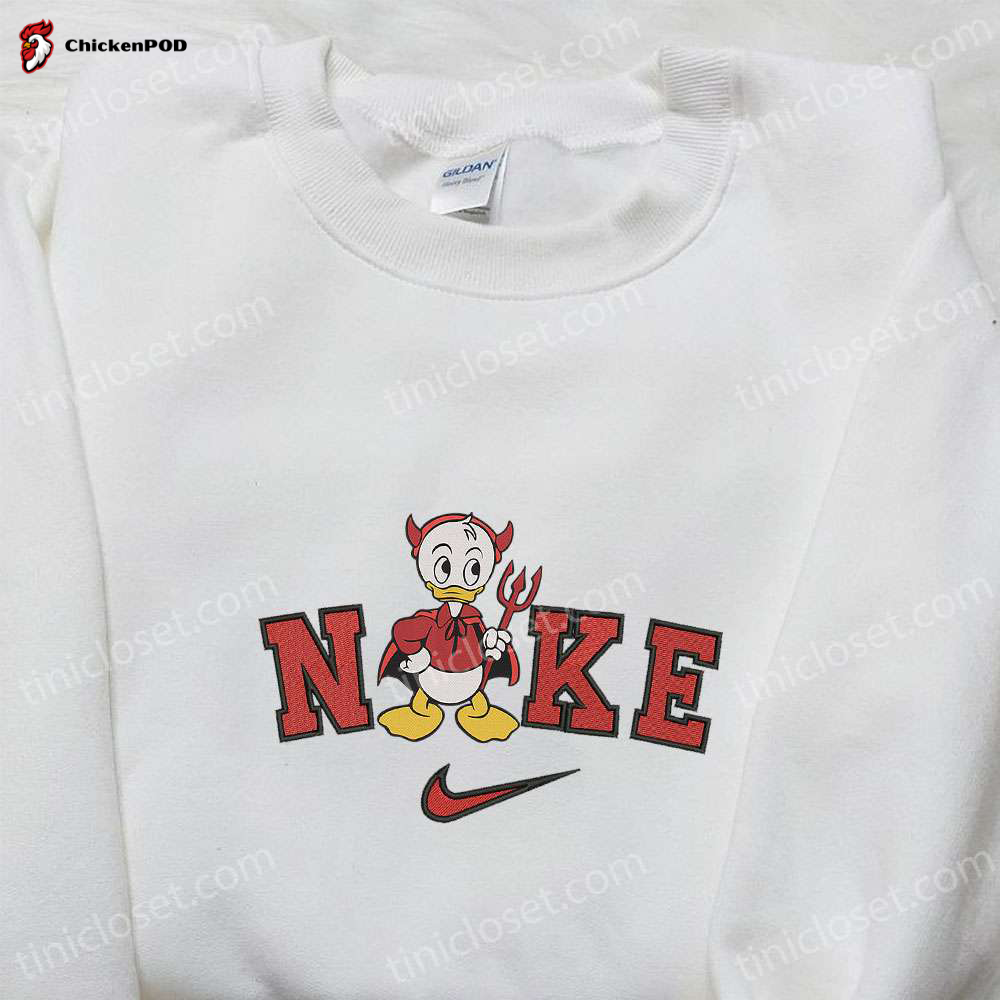 Nike Christmas x Mickey Mouse Embroidered Sweatshirt: Walt Disney Characters Shirt Best Gift Ideas