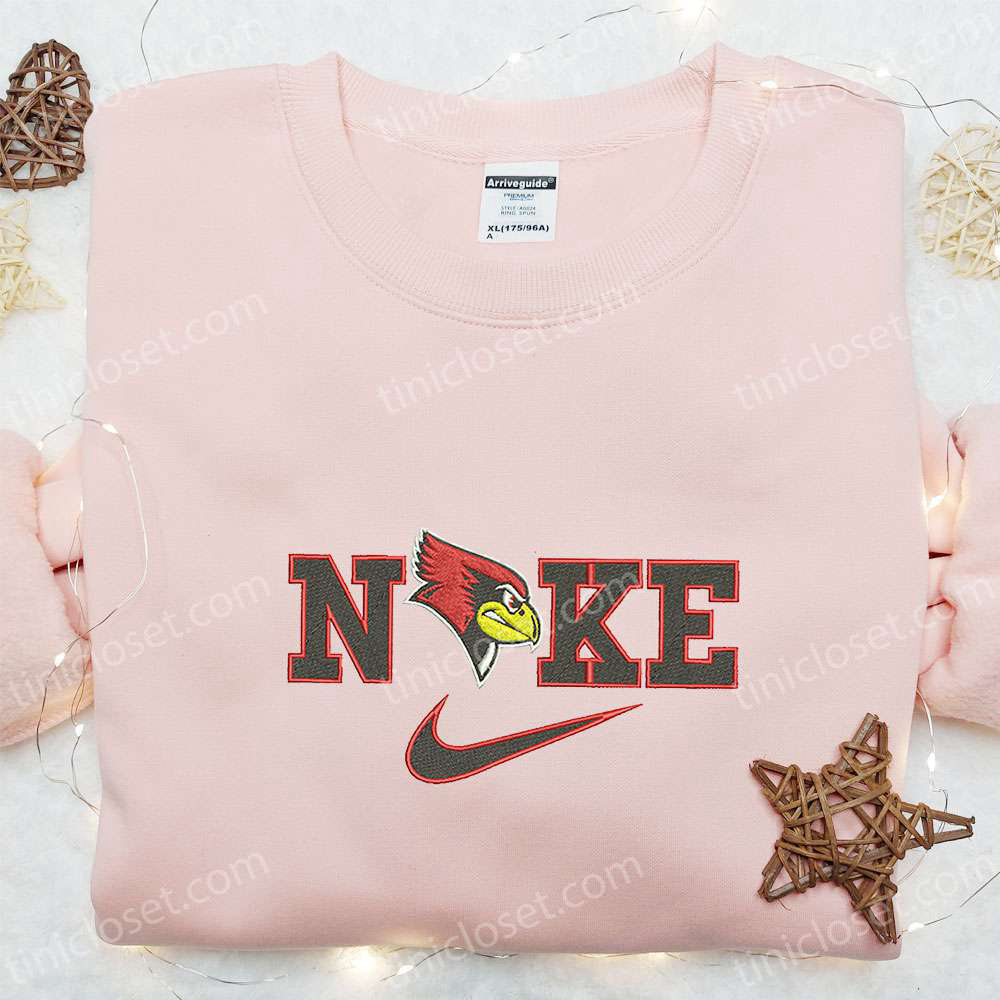 Illinois State Redbirds x Nike Embroidered Shirt & NCAA Hoodie – Best Fandom Gift Idea