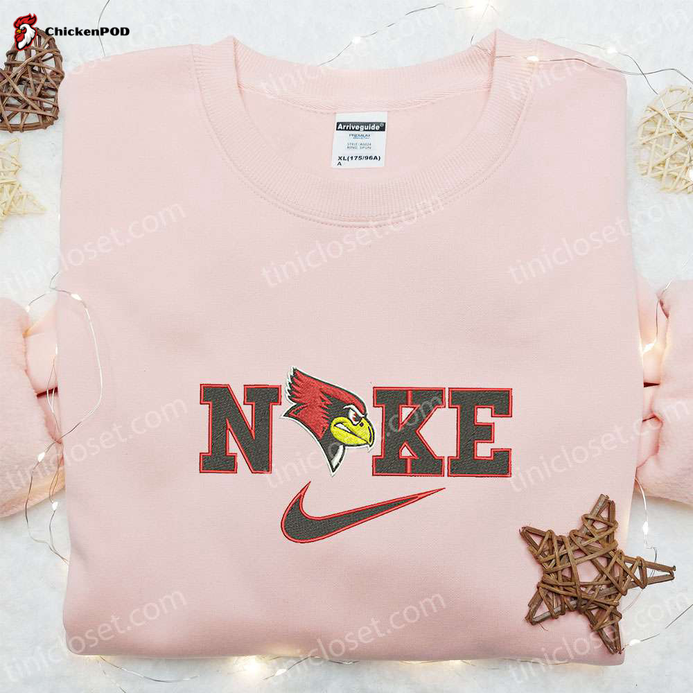 Illinois State Redbirds x Nike Embroidered Shirt & NCAA Hoodie – Best Fandom Gift Idea