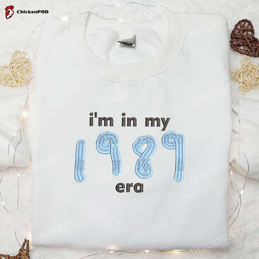 1989 Era Embroidered Shirt & Celebrity Hoodie: Ultimate Music Gift for Fans