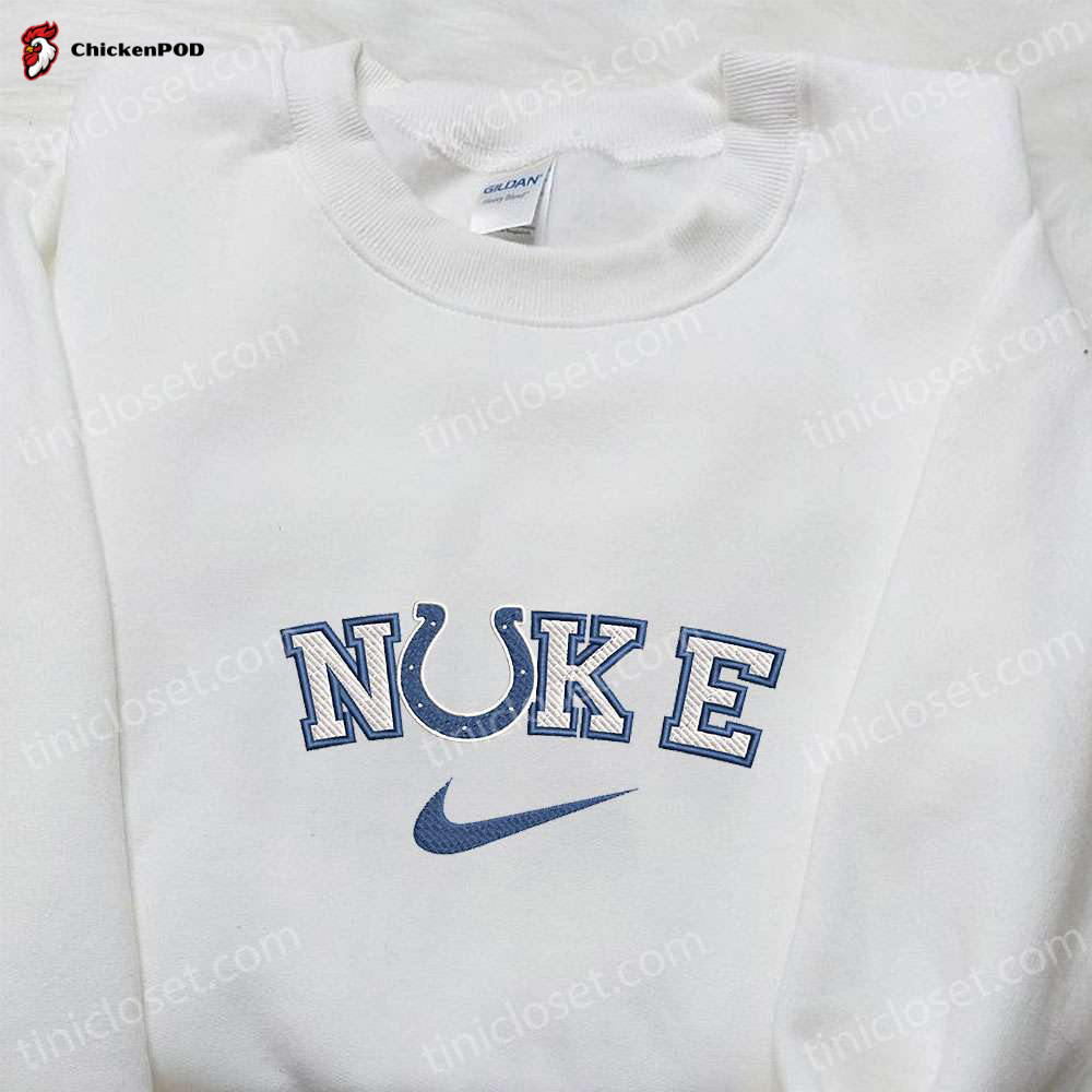 Indianapolis Colts x Nike Embroidered Shirt & Hoodie: NFL Sports Apparel with Nike Inspiration