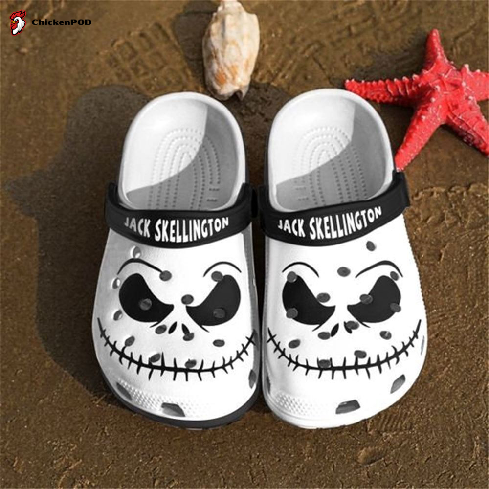 Jack Skellington Adults Kids Crocs-Slippers Shoes Crocband Clog, Shoes Clogs Gifts, Gift Birthday