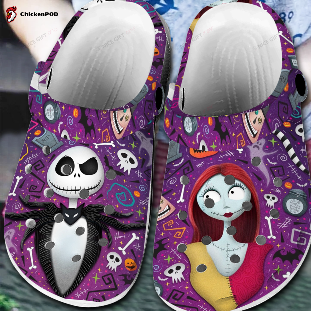 Jack Skellington And Sally Crocs-Slippers Shoes CRS-E3M9