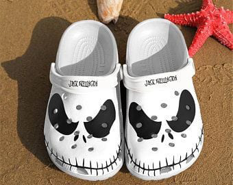 Jack Skellington Crocs-Slippers Crocband Clog Comfortable Water Shoes