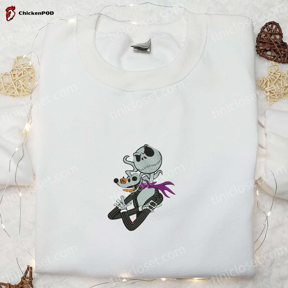 Jack Skellington x Minnie Mouse Embroidered Shirt – Disney Halloween Funny Shirt