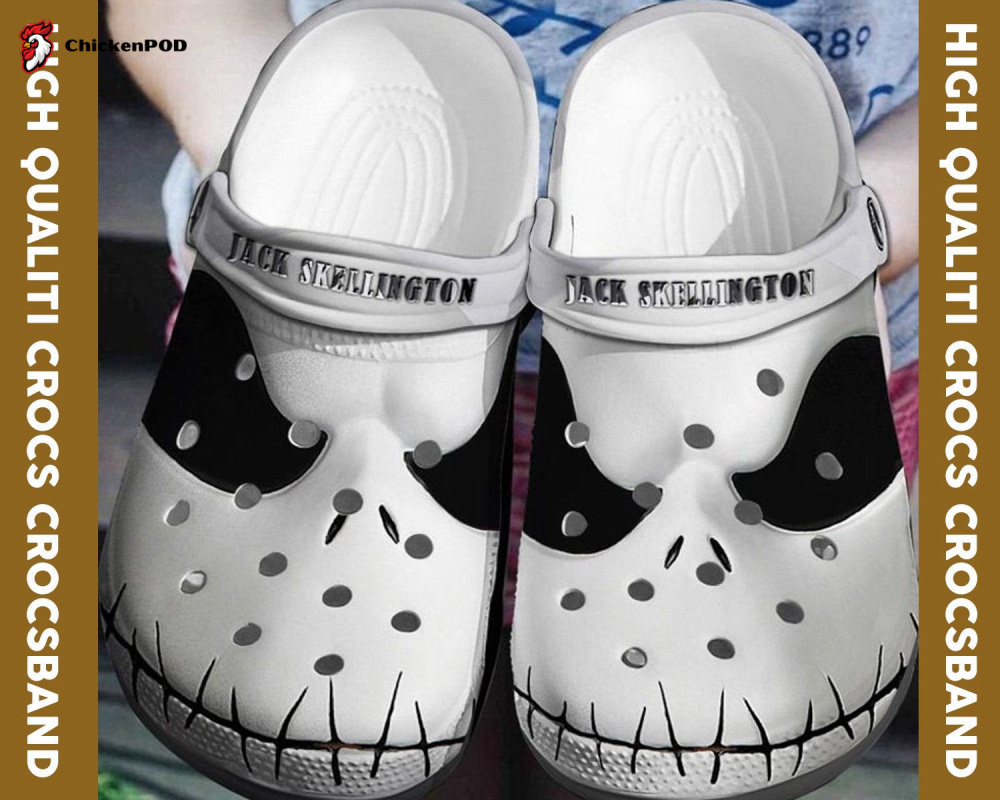 Jack Skellington Face Horror Pattern Crocs-Slippers Classic Clogs Shoes