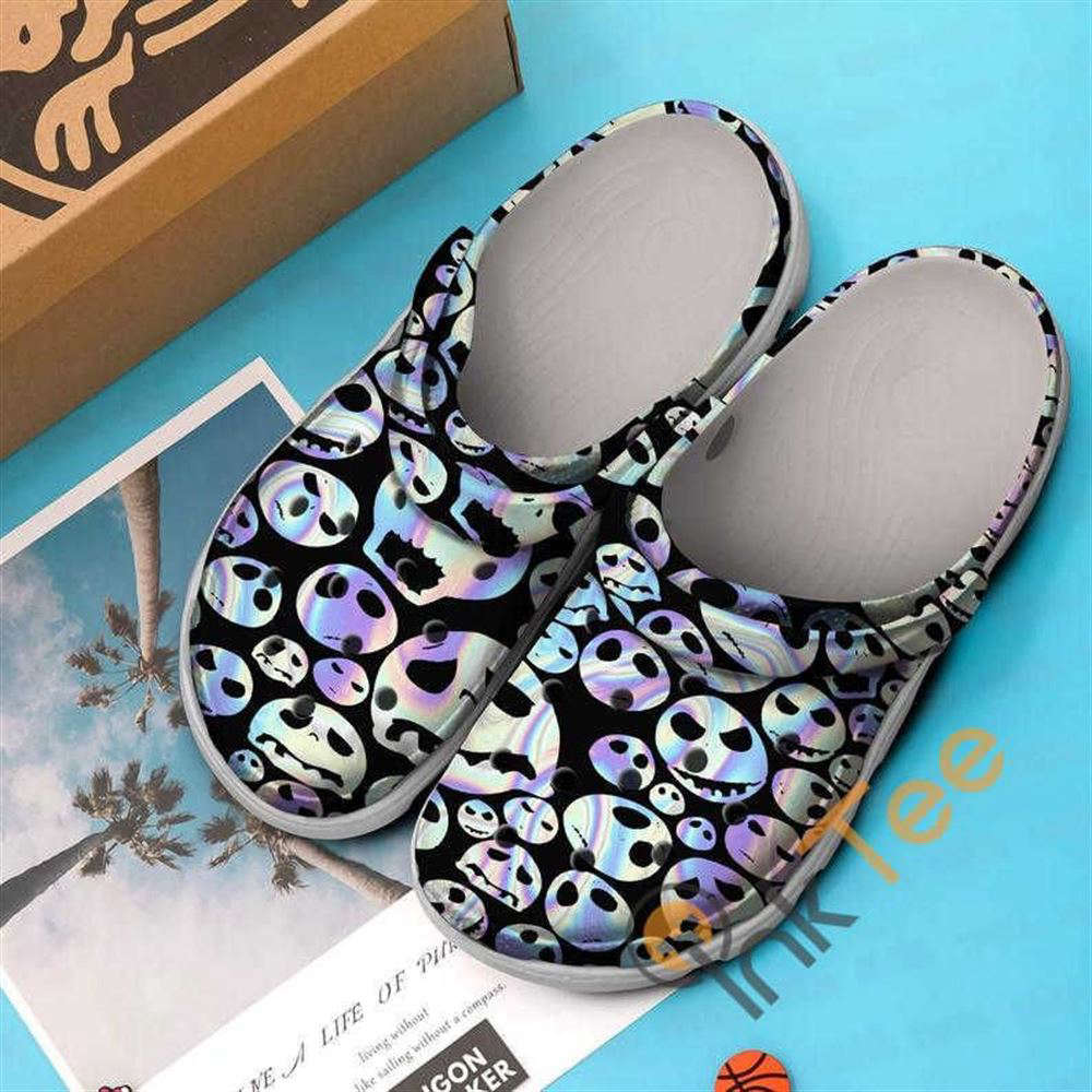 Jack Skellington Skulls The Nightmare Before Christmas Movie clog Crocs-Slippers-Slippers Shoesclog Crocs-Slippers-Slippers Shoes