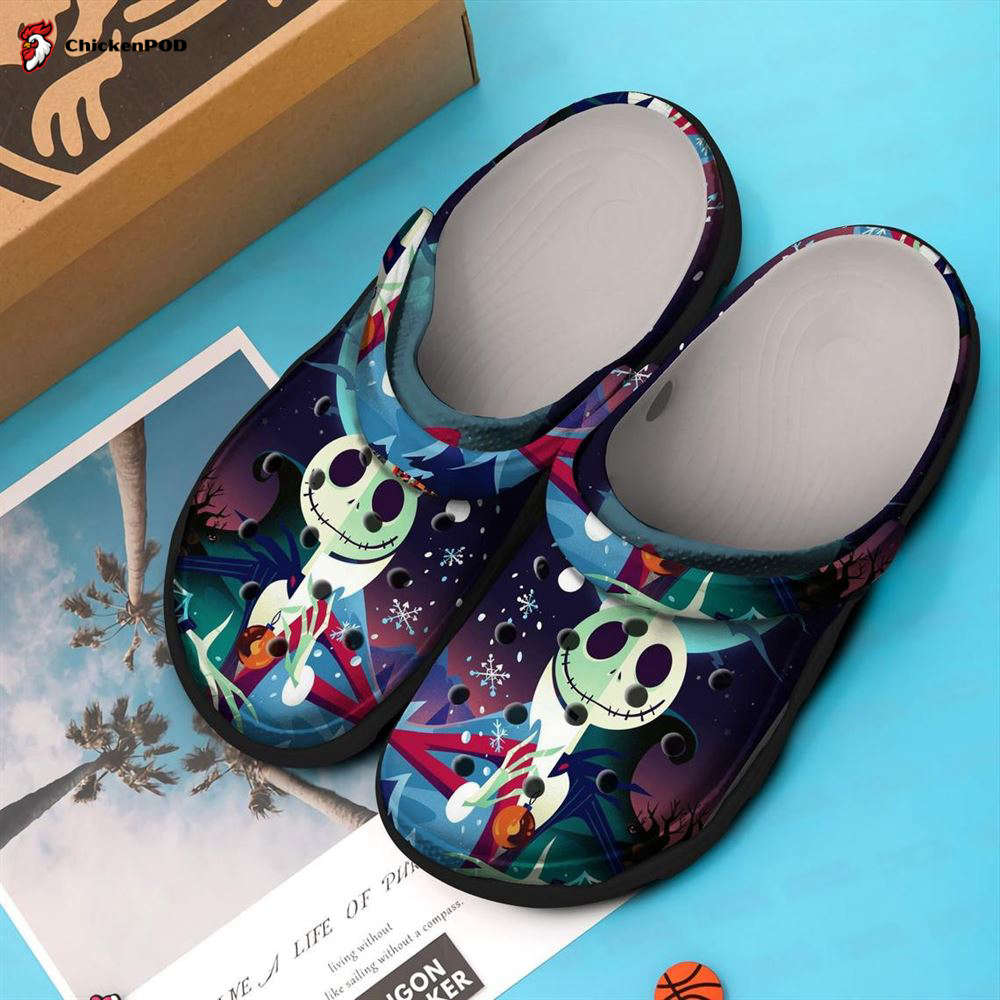 Jack Skellington Halloween Crocs-Slippers Classic Clogs Shoes