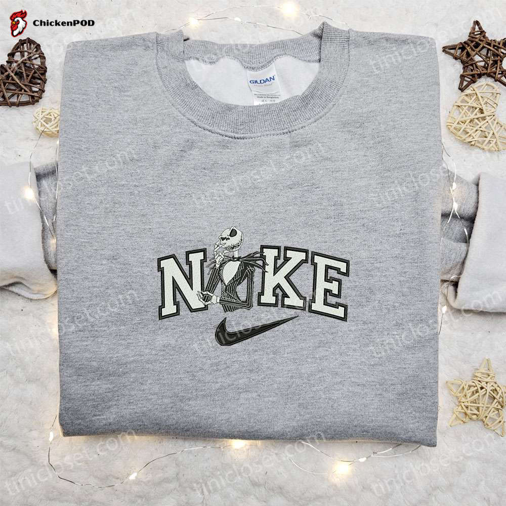 Baby Yoda x Nike Movie Embroidered Tshirt – Nike Inspired Shirt Perfect Family Gift