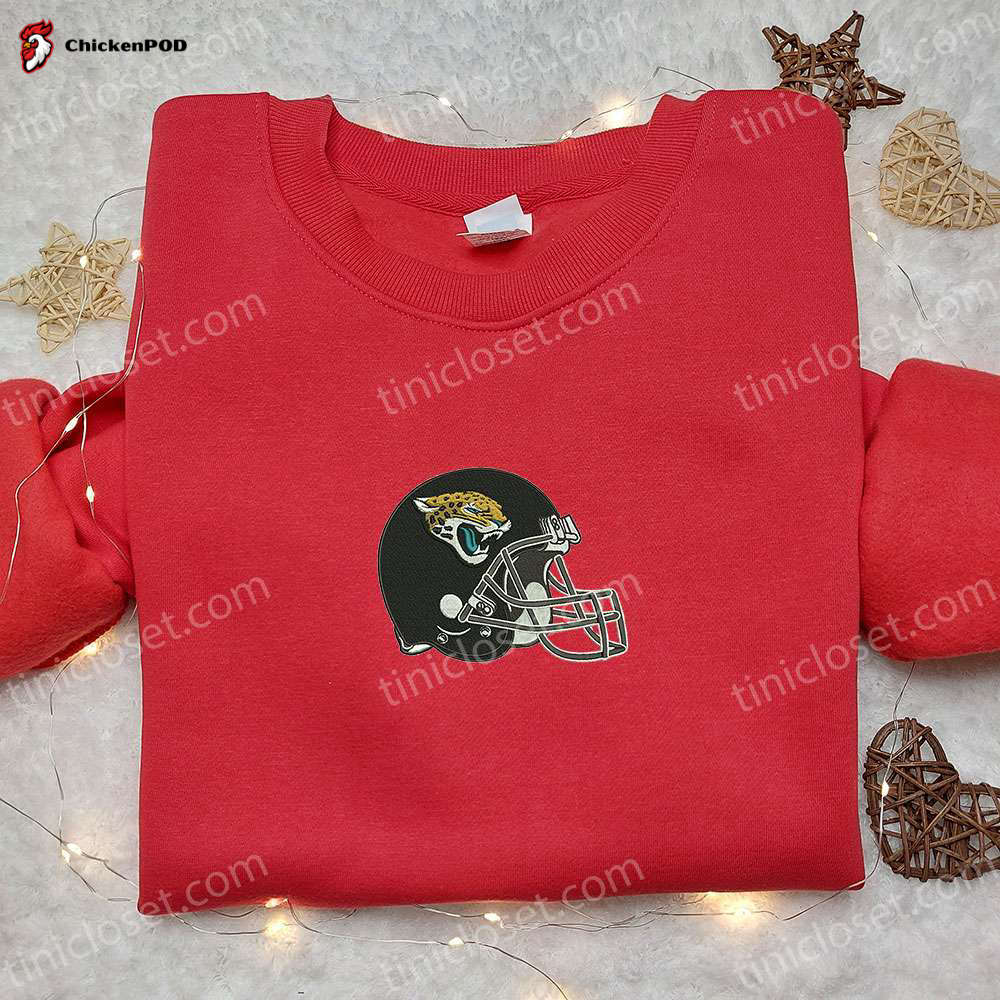 Jacksonville Jaguars Helmet Embroidered Shirt & NCAA Sports Hoodie: The Best Gift Idea for Fans!