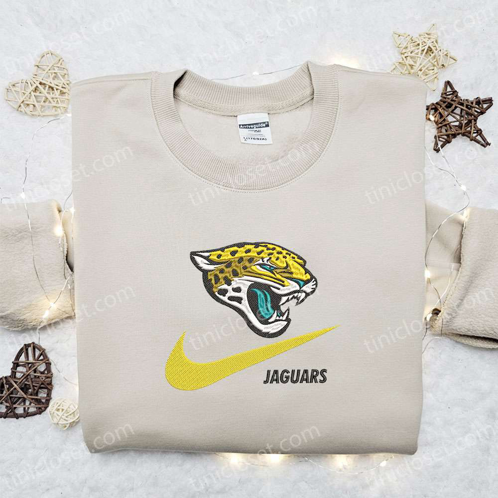 Jacksonville Jaguars Nike Swoosh Embroidered Shirt & NFL Sports Hoodie: Best Gift Idea for Fans