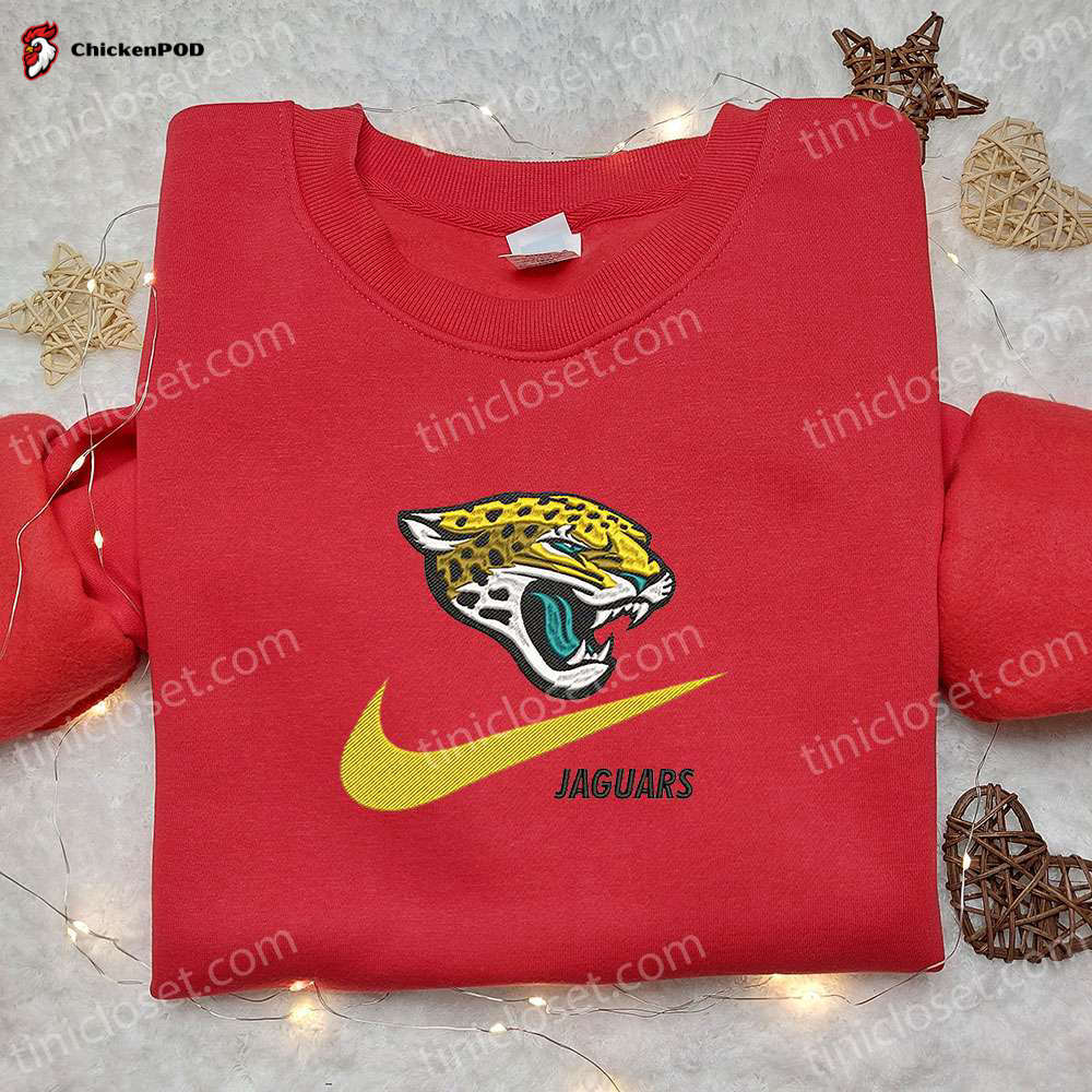 Jacksonville Jaguars Nike Swoosh Embroidered Shirt & NFL Sports Hoodie: Best Gift Idea for Fans