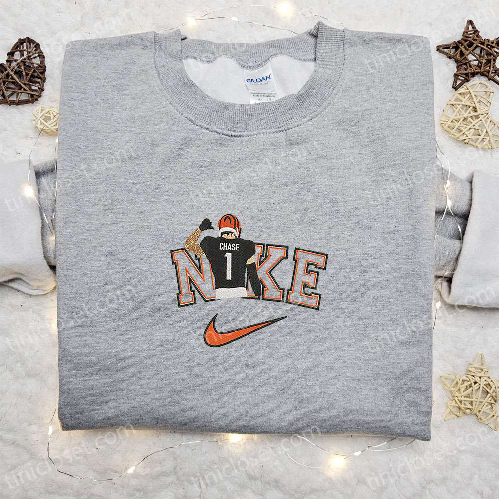 Ja marr Chase x Nike Embroidered Shirt & NFL Sports Hoodie: Ultimate Gift Ideas for Football Fans