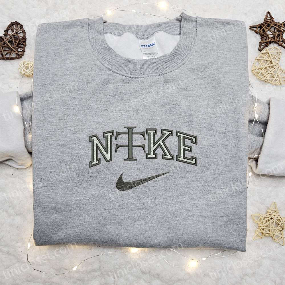 Japanese Word x Nike Embroidered Shirt & Hoodie: Unique Nike Inspired Apparel Perfect Gift Idea