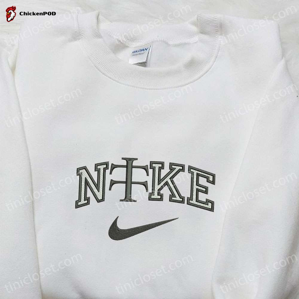 Japanese Word x Nike Embroidered Shirt & Hoodie: Unique Nike Inspired Apparel Perfect Gift Idea