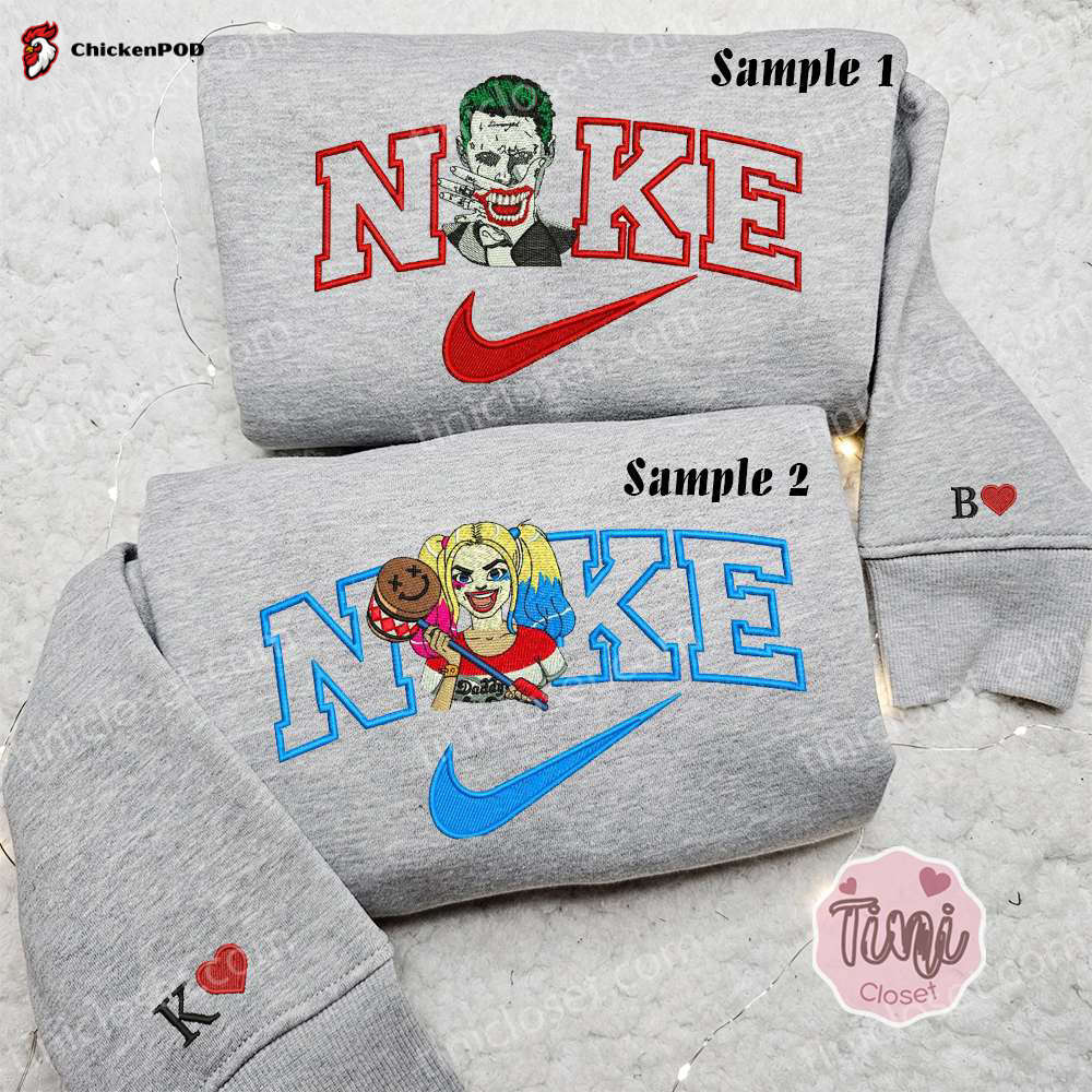 Kuromi & Melody x Nike Couple Shirt Hoodie & Sweatshirt: Cartoon Embroidered Valentine s Day Collection