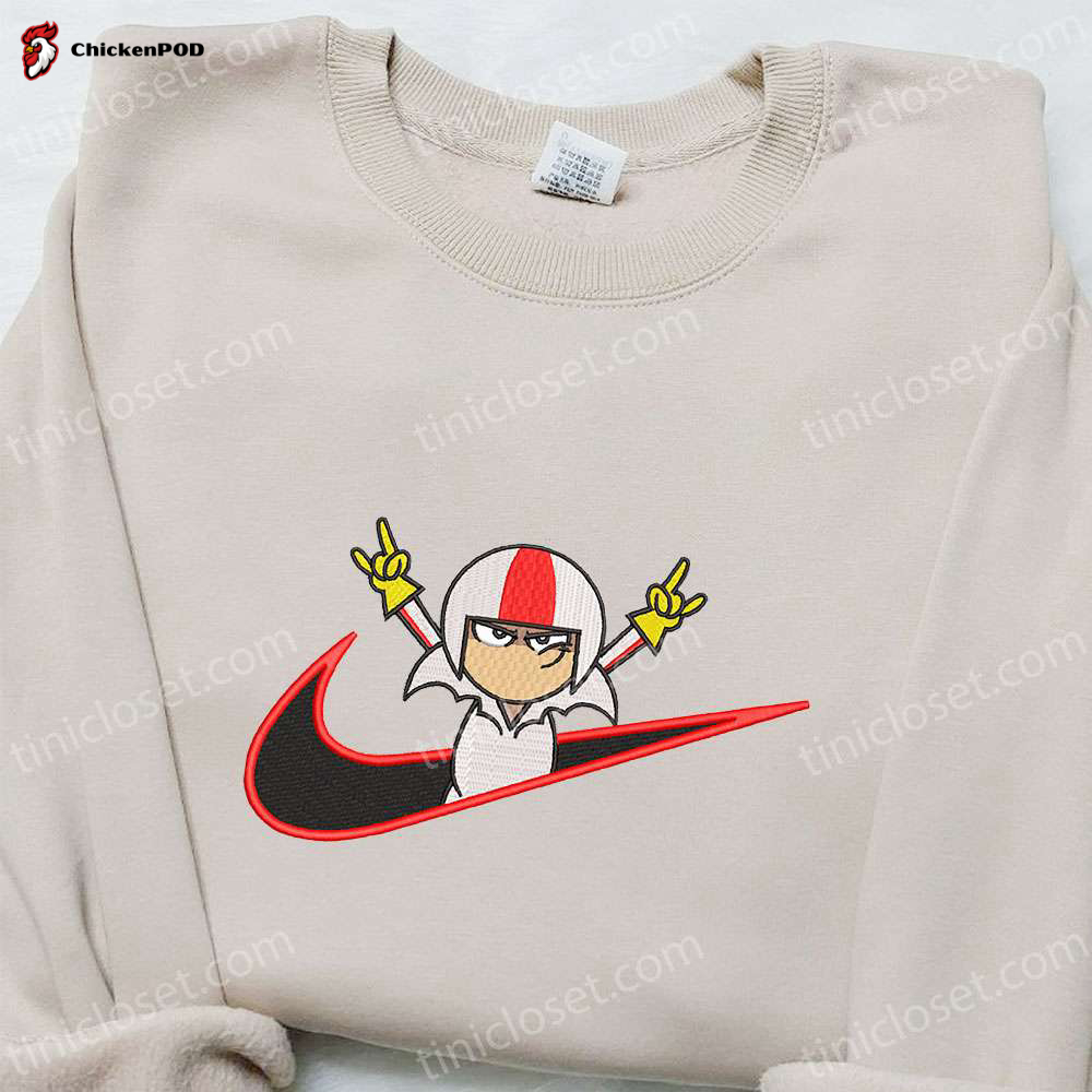 Keroppi Flower x Nike Embroidered Sweatshirt – Cartoon & Nike Inspired Shirt