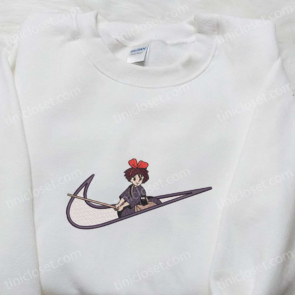 Kiki x Nike Swoosh Sweatshirt & Embroidered Shirt: Exclusive Collaboration with Kiki’s Delivery Service Nike Inspired Design