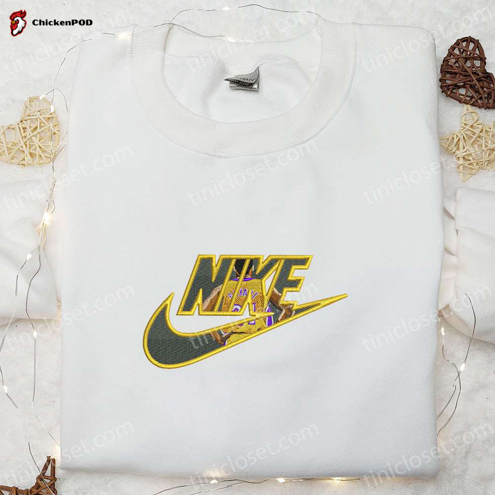 Kobe Bryant x Nike Embroidered Shirt: NBA Sports Hoodie for Celebrities