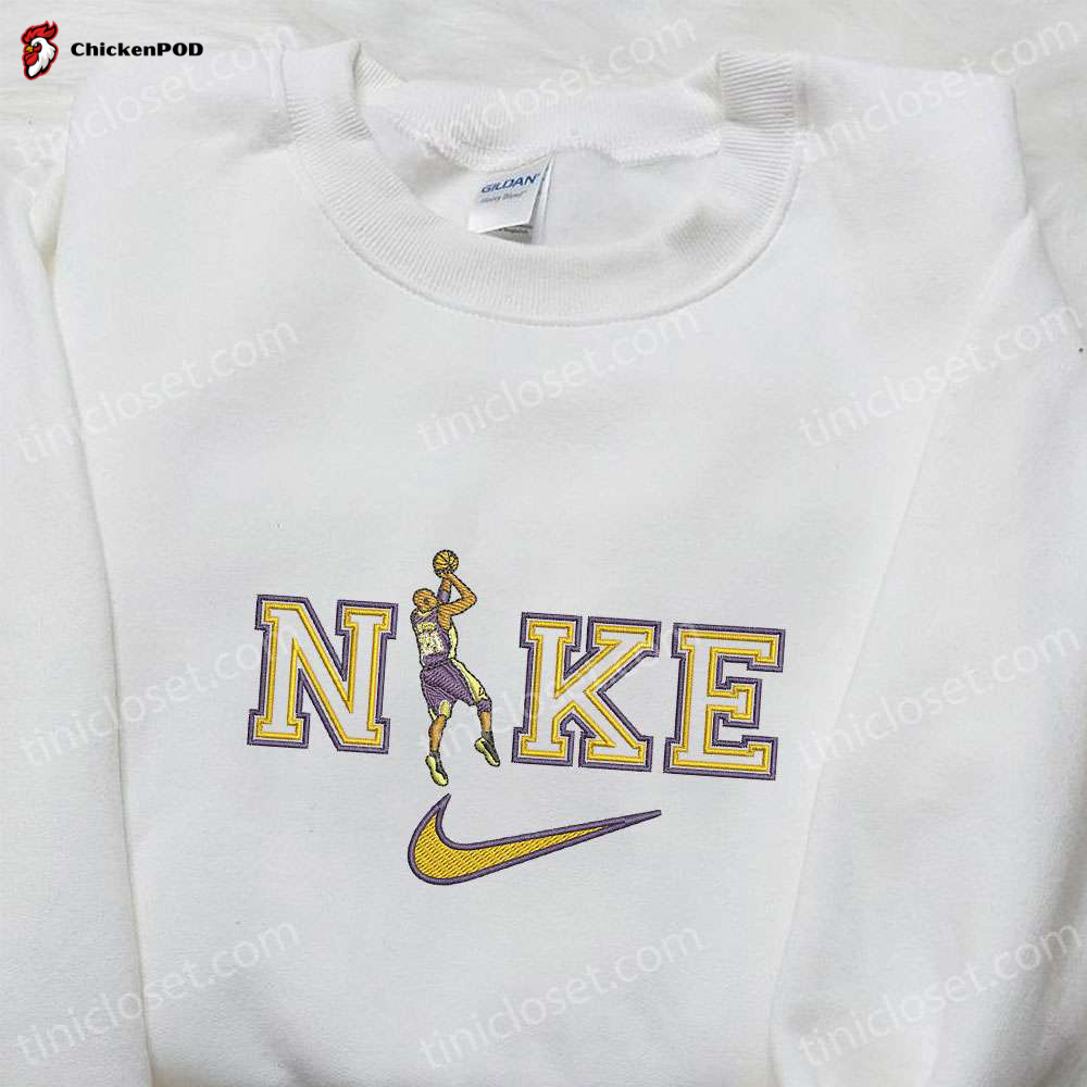 Hello Kitty x Nike Cartoon Embroidered Sweatshirt & Shirt: Trendy Nike Inspired Apparel with Hello Kitty Embroidery