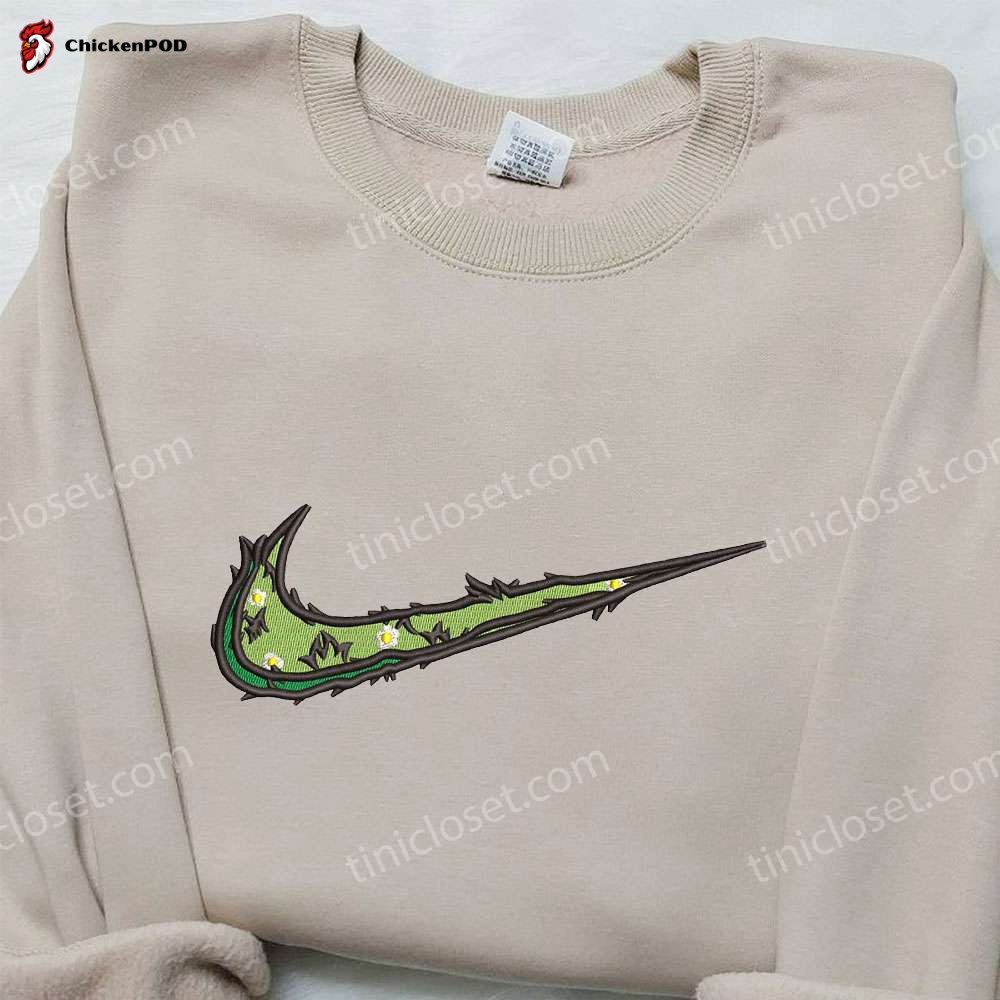 Leaves & Flowers x Nike Swoosh Hoodie Nike-Inspired Shirt Best Birthday Gift Ideas