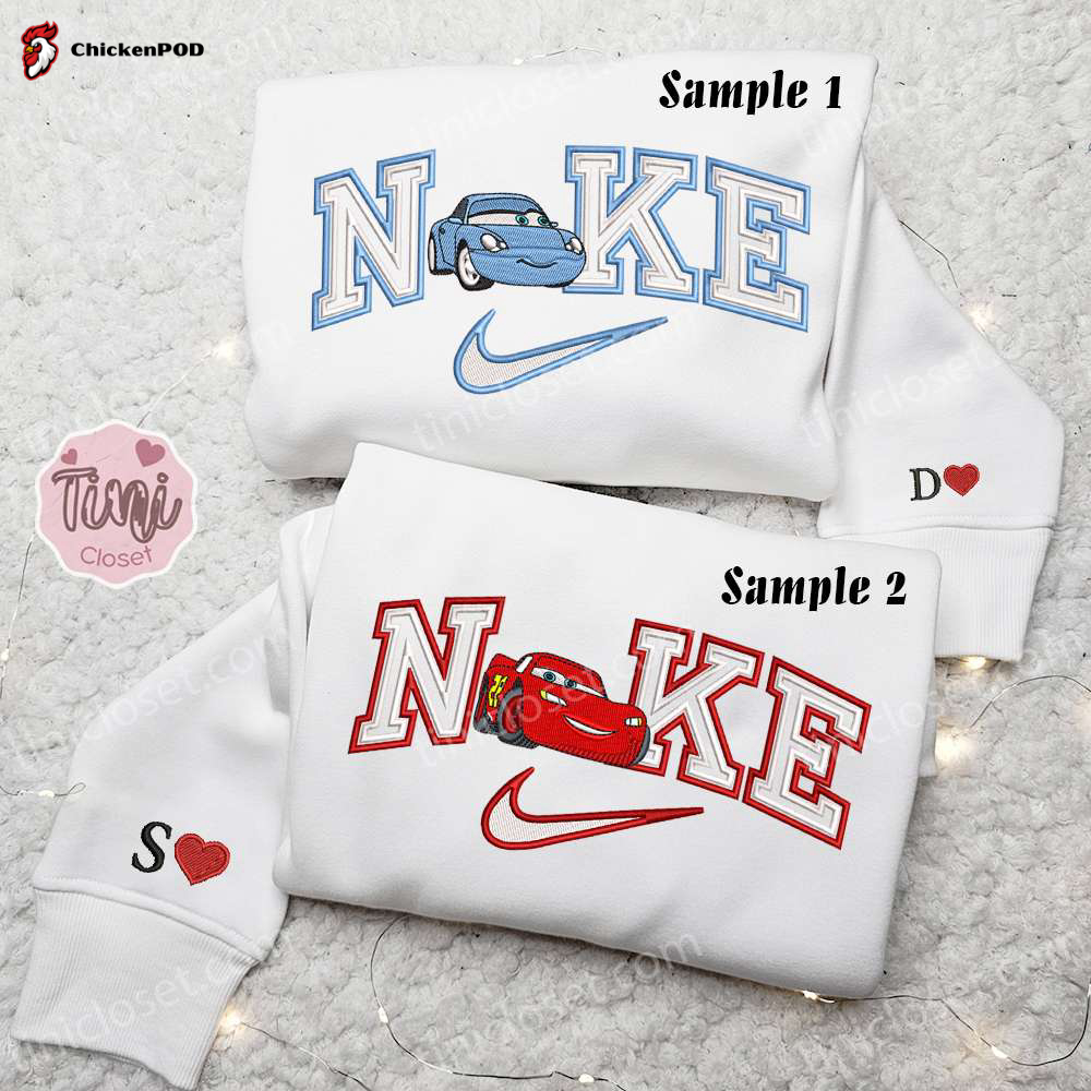 Hello Kitty & Dear Daniel Nike Couple Embroidered Shirt Hoodie Sweatshirt: Valentine s Day Cartoon Apparel