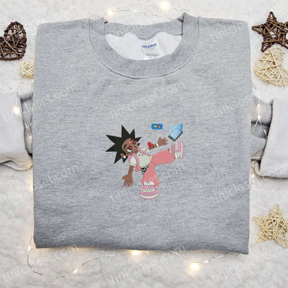 Chibi Lil Uzi Embroidered Shirt & Celebrity Hoodie: Best Family Gifts