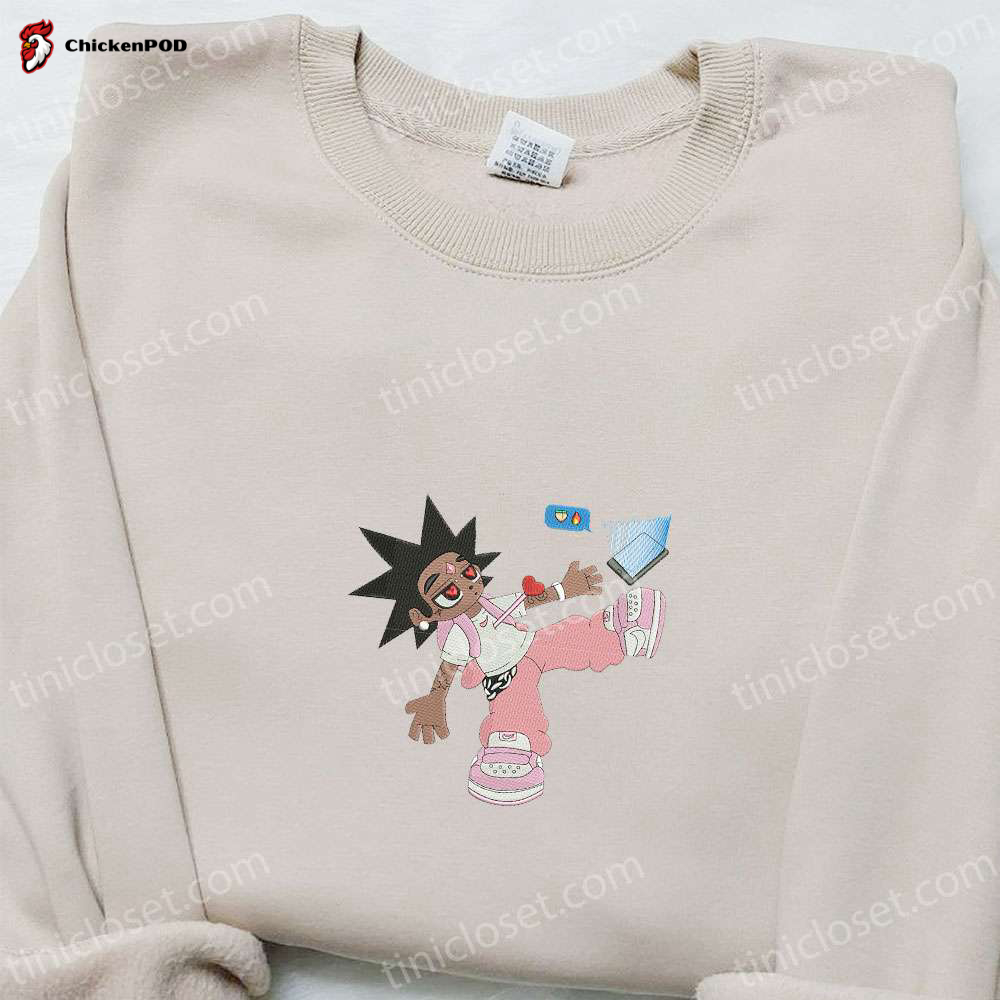 Chibi Lil Uzi Embroidered Shirt & Celebrity Hoodie: Best Family Gifts