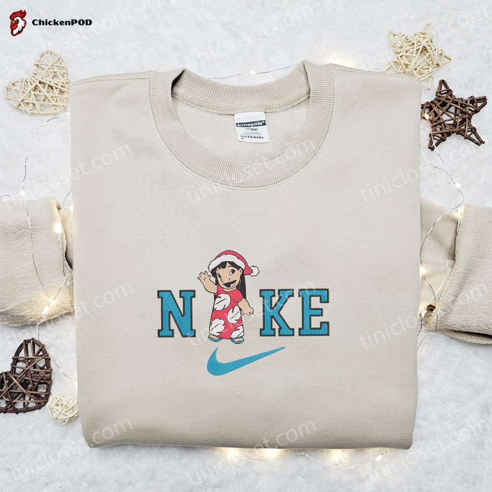 Disney Mickey Santa Claus x Nike Christmas Sweatshirt Merry Christmas Embroidered Shirt Best Gift Ideas