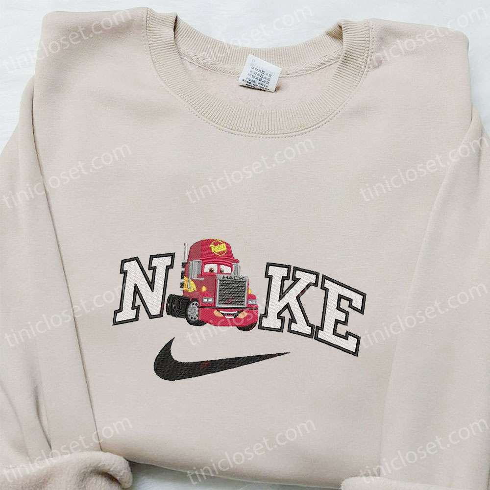 Disney Characters Embroidered Sweatshirt & T-shirt: Mack Truck x Nike Collection – Perfect Family Gift Ideas