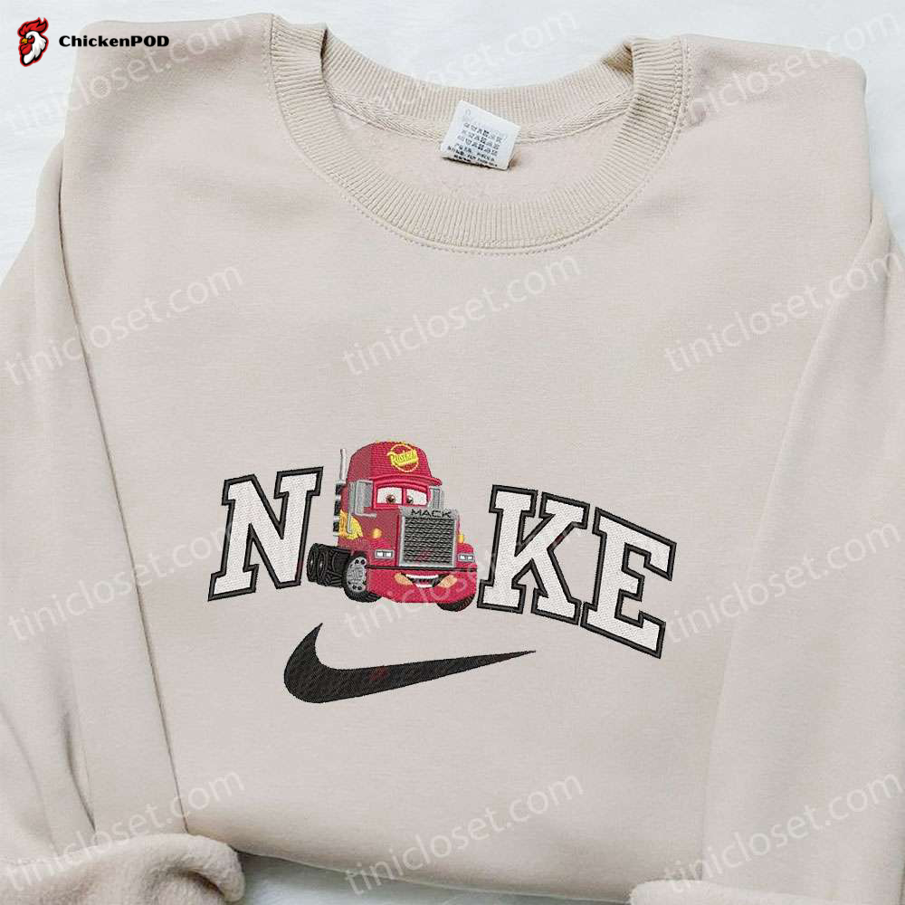 Mater Car x Nike Disney Embroidered Sweatshirt & T-Shirt: Best Family Gift Ideas with Disney Characters