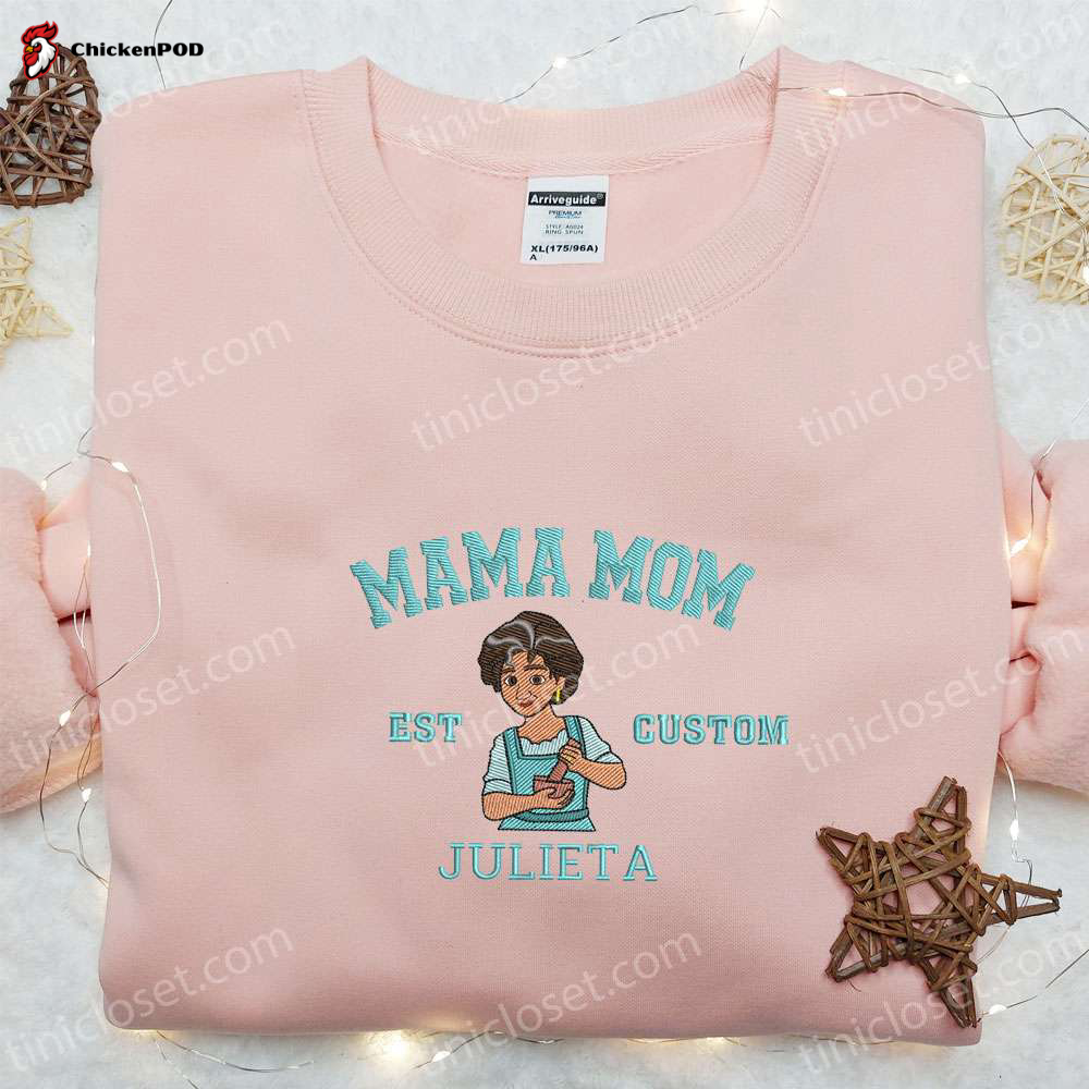 Mama Mini Mrs Pot & Chip Embroidered Shirt & Disney Characters Hoodie – Perfect Mother’s Day Gift