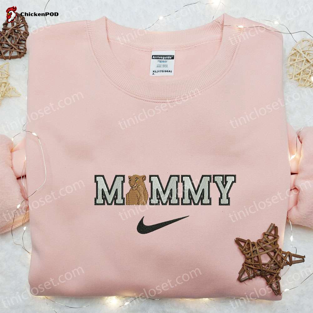 Mammy Nala x Nike Swoosh Embroidered Shirt & Disney Lion King Hoodie: Perfect Family Gifts