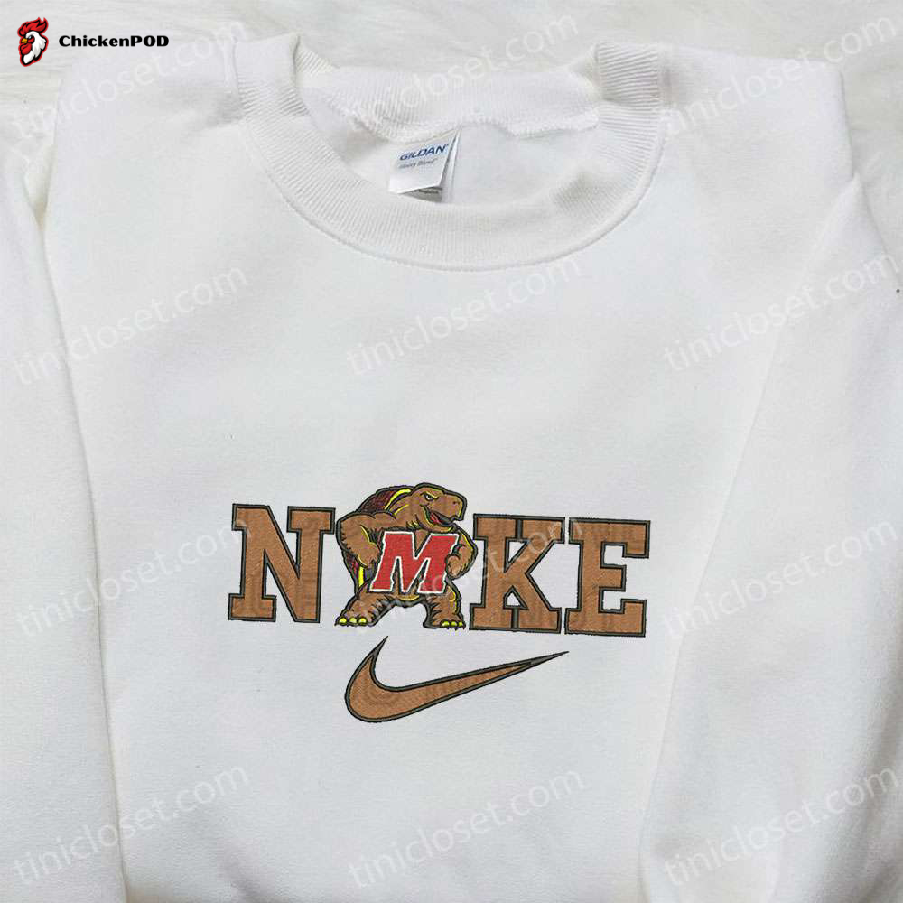 Maryland Terrapins x Nike Embroidered Shirt & Hoodie: The Ultimate NCAA Sports Fandom Gift Idea