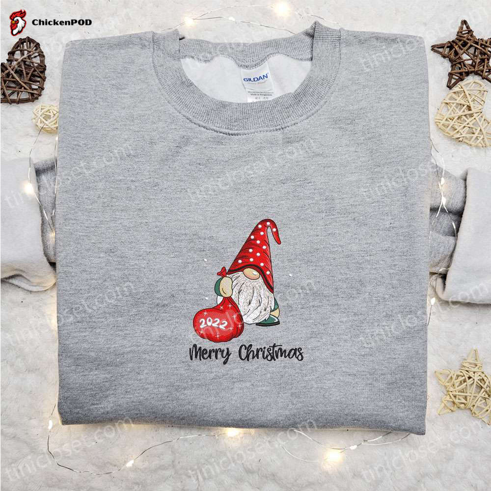 Merry And Bright Christmas Trees Embroidered Shirt & Hoodie: The Best Christmas Gifts For Family