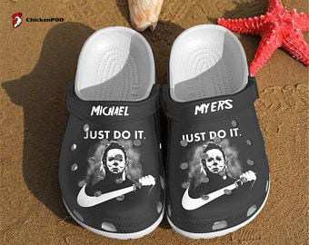 Michael Myers Just Do It Crocs-Slippers Crocband Clog Comfortable Water Shoes