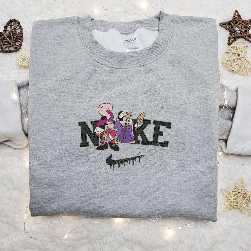 Mickey & Minnie Masquerade x Nike Embroidered Sweatshirt: Halloween Shirt & Best Gift Idea