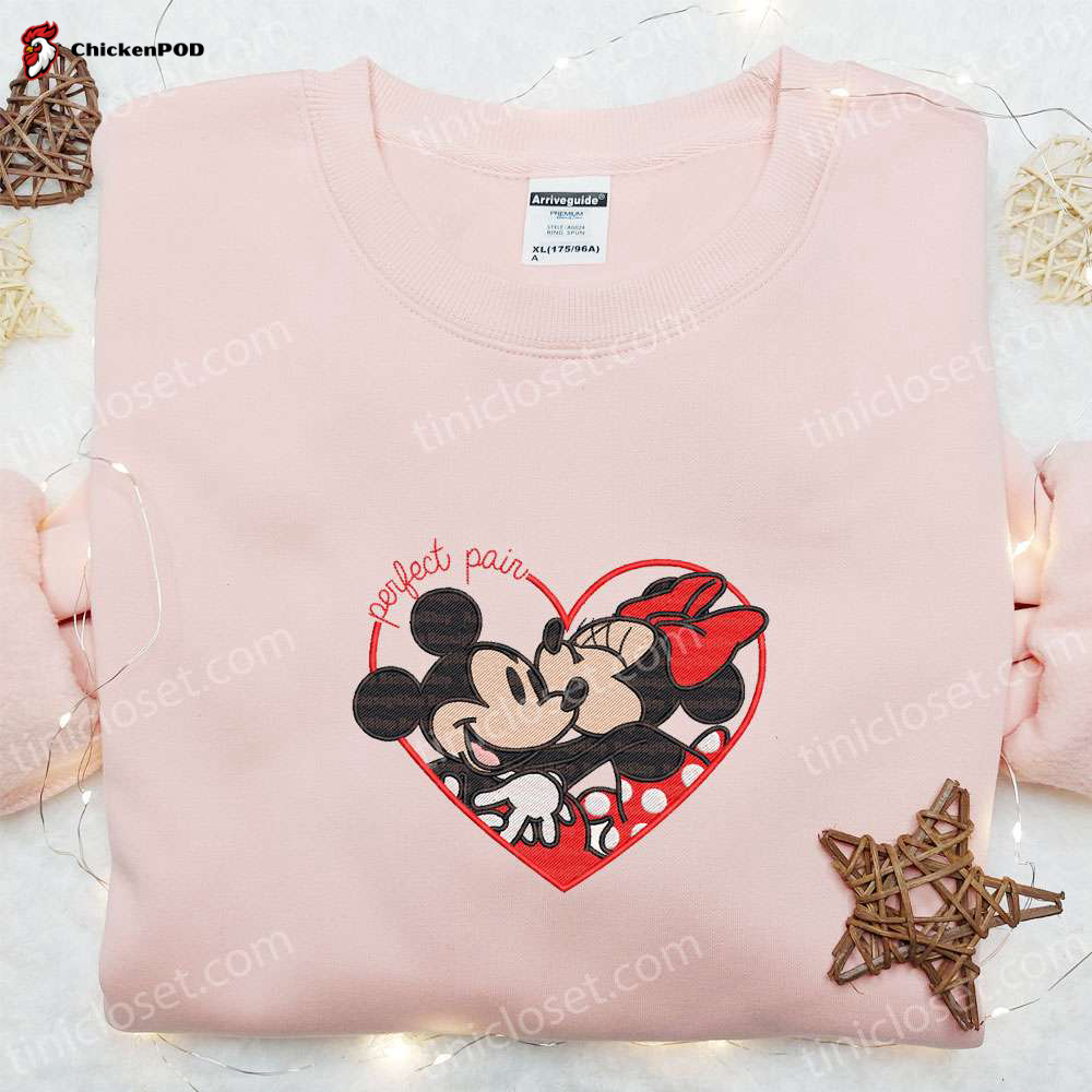 Mickey & Minnie Heart Frame Embroidered Shirt & Disney Characters Hoodie: Perfect Valentine s Gift Ideas