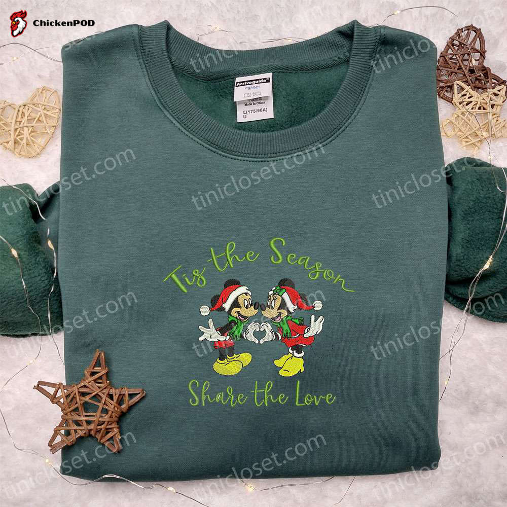 Minnie Christmas Wreath Shirt & Disney Characters Hoodie: Best Family Gifts