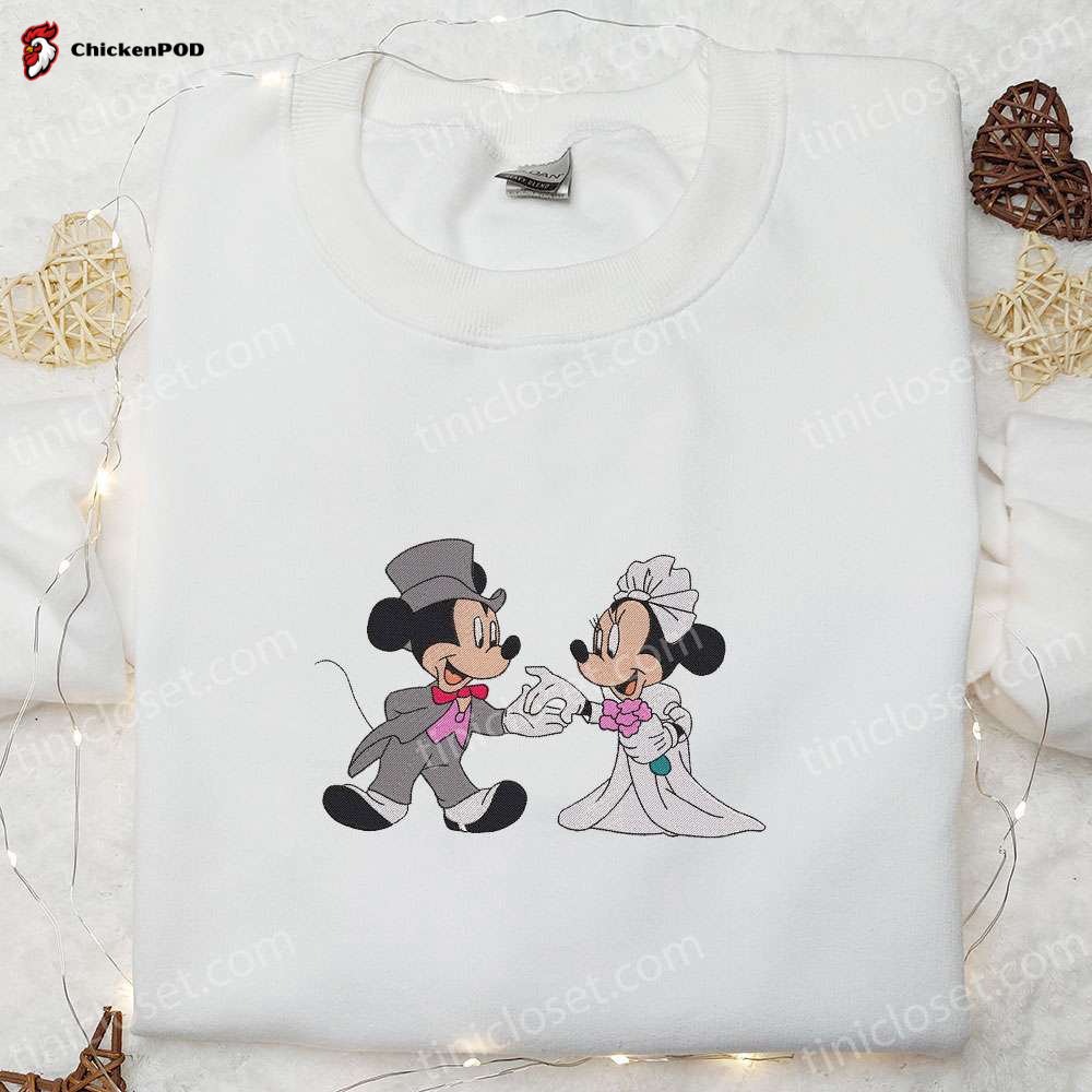 Mickeyloveland Embroidered Shirt: Disney Characters & Valentine s Day Design – Show Your Love!