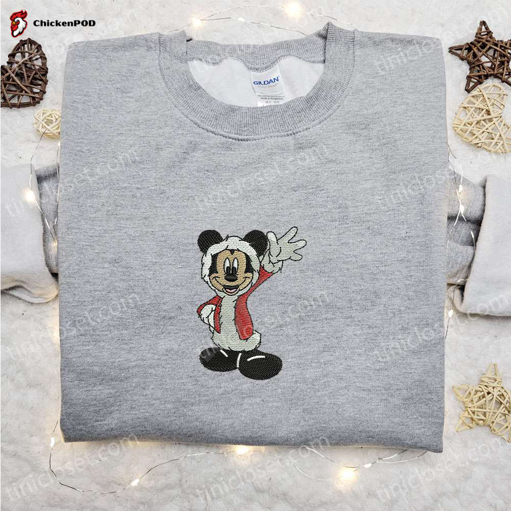 Little Gnomes Embroidered T-Shirt: Cute Christmas Gift Idea with Gifts – Best Christmas Shirt