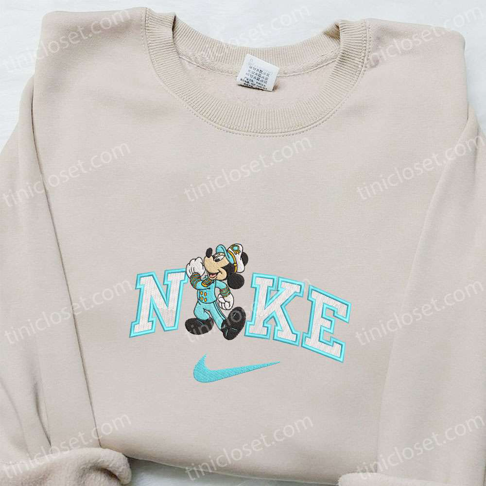 Disney Characters Embroidered Shirt Mickey Mouse Cruise x Nike Nike Inspired Hoodie