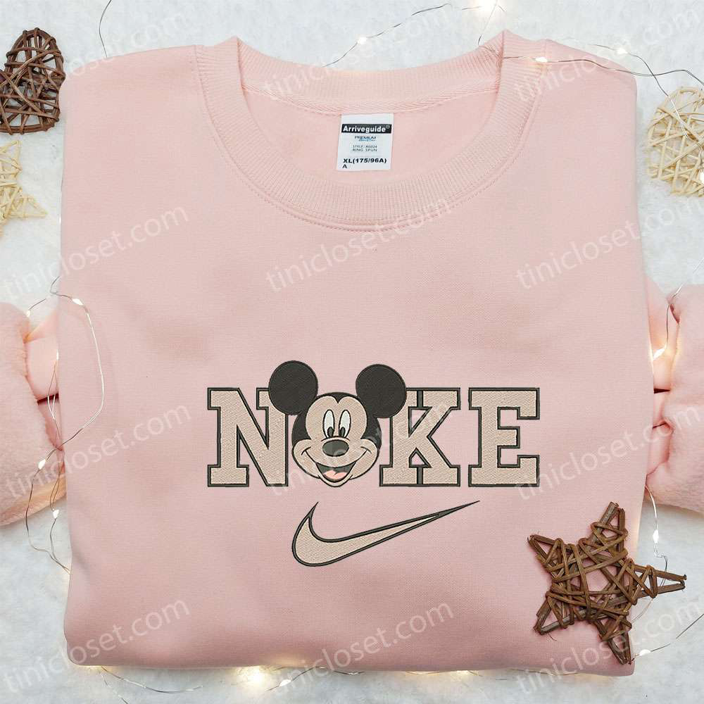 Disney x Nike Mickey Mouse Head Cartoon Hoodie & Shirt: Best Birthday Gift Ideas Nike Inspired & Embroidered