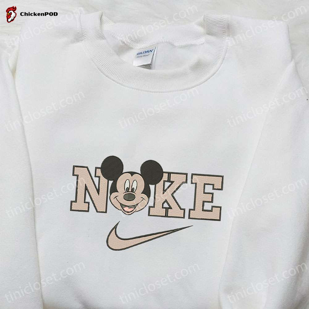 Disney x Nike Mickey Mouse Head Cartoon Hoodie & Shirt: Best Birthday Gift Ideas Nike Inspired & Embroidered