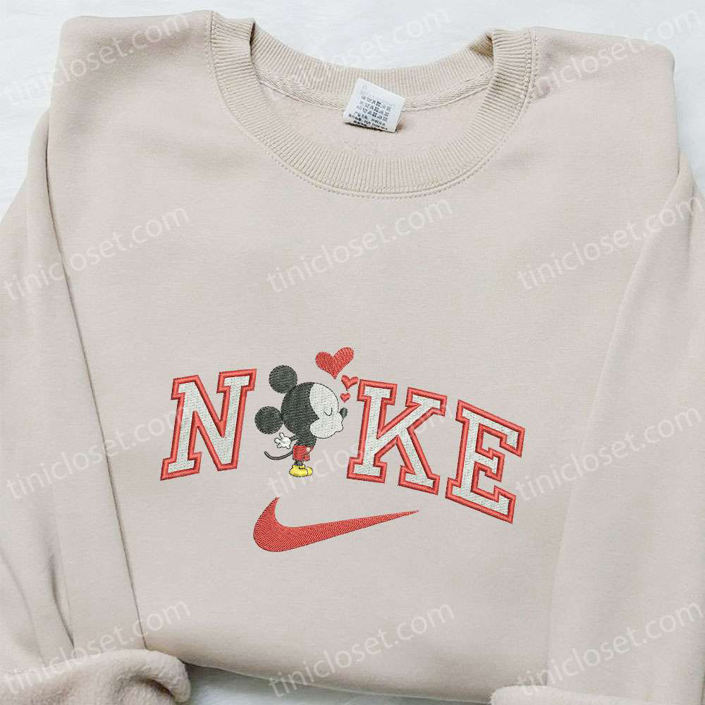 Mickey Mouse x Nike Cartoon Embroidered Hoodie & Shirt: Best Valentine’s Day Gift Ideas