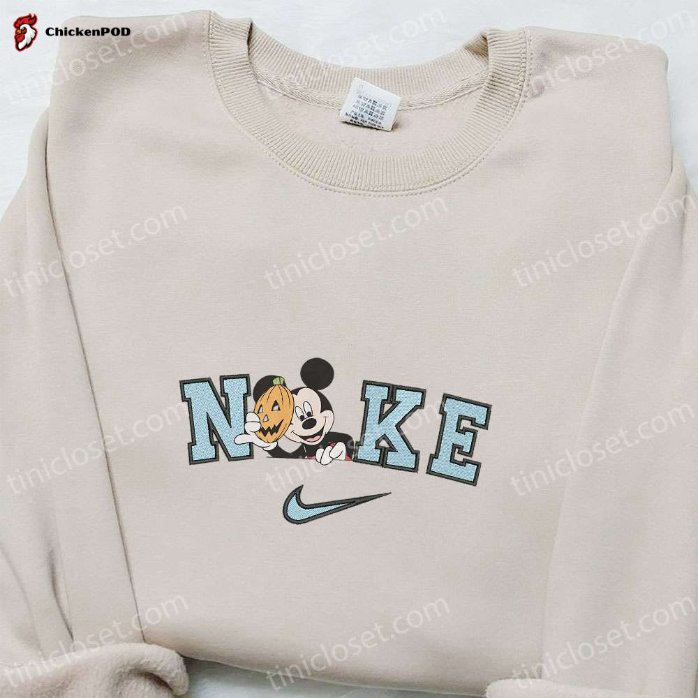 Minnie Mouse Trick or Treat x Nike Embroidered Sweatshirt – Halloween Shirt Best Gift Idea